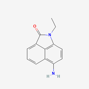 6-Amino-1-ethylbenzo[cd]indol-2(1H)-one chemical structure (CAS 51331-93-2)