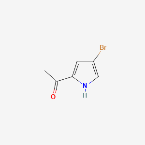 1-(4-Bromo-1H-pyrrol-2-yl)ethanone chemical structure (CAS 51333-64-3)