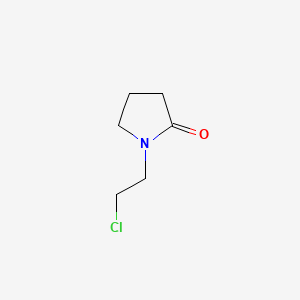 1-(2-Chloroethyl)pyrrolidin-2-one chemical structure (CAS 51333-90-5)
