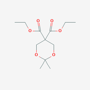 Diethyl 2,2-dimethyl-1,3-dioxane-5,5-dicarboxylate chemical structure (CAS 51335-75-2)