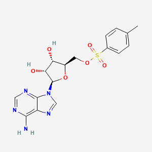 ((2R,3S,4R,5R)-5-(6-Amino-9H-purin-9-yl)-3,4-dihydroxytetrahydrofuran-2-yl)methyl 4-methylbenzenesulfonate chemical structure (CAS 5135-30-8)