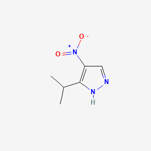 3-Isopropyl-4-nitro-1H-pyrazole chemical structure (CAS 51355-77-2)
