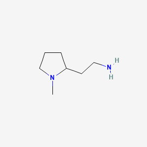 2-(2-Aminoethyl)-1-methylpyrrolidine chemical structure (CAS 51387-90-7)
