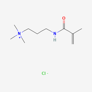 3-Methacrylamido-N,N,N-trimethylpropan-1-aminium chloride chemical structure (CAS 51410-72-1)