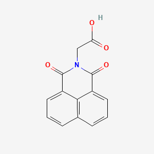 2-(1,3-Dioxo-1H-benzo[de]isoquinolin-2(3H)-yl)acetic acid chemical structure (CAS 51411-04-2)