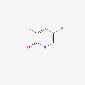 5-Bromo-1,3-dimethyl-2-pyridone chemical structure (CAS 51417-13-1)