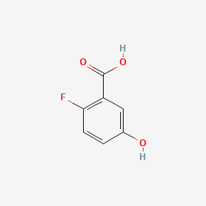2-Fluoro-5-hydroxybenzoic acid chemical structure (CAS 51446-30-1)