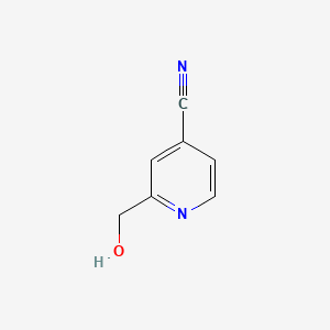2-(Hydroxymethyl)isonicotinonitrile chemical structure (CAS 51454-63-8)