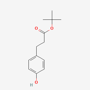 tert-Butyl 3-(4-hydroxyphenyl)propanoate chemical structure (CAS 51458-31-2)