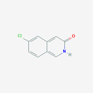 6-Chloroisoquinolin-3(2H)-one chemical structure (CAS 51463-17-3)