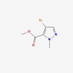 Methyl 4-bromo-1-methyl-1H-pyrazole-5-carboxylate chemical structure (CAS 514816-42-3)