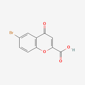 6-Bromo-4-oxo-4H-chromene-2-carboxylic acid chemical structure (CAS 51484-06-1)