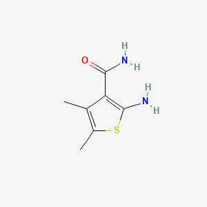 2-Amino-4,5-dimethylthiophene-3-carboxamide chemical structure (CAS 51486-04-5)