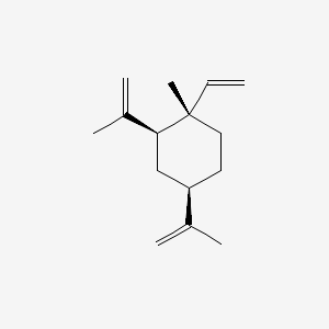 (1S,2S,4R)-1-Methyl-2,4-di(prop-1-en-2-yl)-1-vinylcyclohexane chemical structure (CAS 515-13-9)