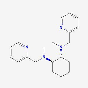 rel-(1R,2R)-N1,N2-Dimethyl-N1,N2-bis(pyridin-2-ylmethyl)cyclohexane-1,2-diamine chemical structure (CAS 515124-12-6)