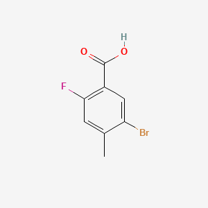 5-Bromo-2-fluoro-4-methylbenzoic acid chemical structure (CAS 515135-65-6)