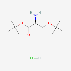 H-Ser(tBu)-OtBu.HCl chemical structure (CAS 51537-21-4)