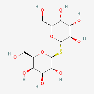 (2R,2'R,3R,3'R,4S,4'S,5R,5'R,6S,6'S)-6,6'-Thiobis(2-(hydroxymethyl)tetrahydro-2H-pyran-3,4,5-triol) chemical structure (CAS 51555-87-4)