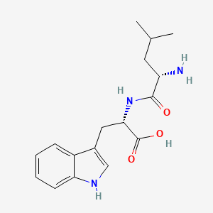 (S)-2-((S)-2-Amino-4-methylpentanamido)-3-(1H-indol-3-yl)propanoic acid chemical structure (CAS 5156-22-9)