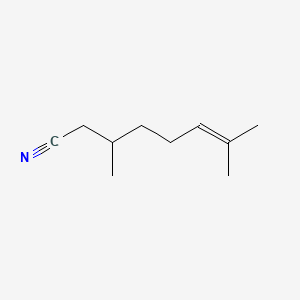 Citronellylnitrile chemical structure (CAS 51566-62-2)