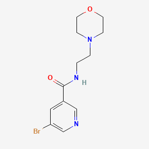 5-Bromo-N-(2-morpholinoethyl)nicotinamide chemical structure (CAS 515866-67-8)