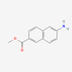 Methyl 6-amino-2-naphthoate chemical structure (CAS 5159-59-1)