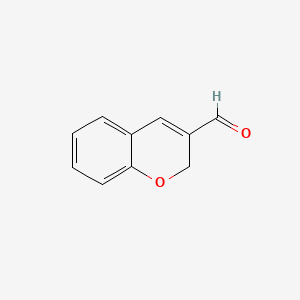 2H-Chromene-3-carbaldehyde chemical structure (CAS 51593-69-2)