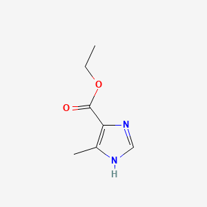 Ethyl 5-methyl-1H-imidazole-4-carboxylate chemical structure (CAS 51605-32-4)