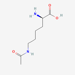 (R)-6-Acetamido-2-aminohexanoic acid chemical structure (CAS 51621-57-9)