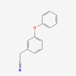 2-(3-Phenoxyphenyl)acetonitrile chemical structure (CAS 51632-29-2)