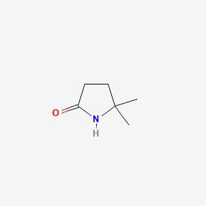 5,5-Dimethylpyrrolidin-2-one chemical structure (CAS 5165-28-6)