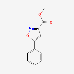 Methyl 5-phenylisoxazole-3-carboxylate chemical structure (CAS 51677-09-9)