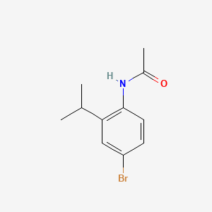 N-(4-Bromo-2-isopropylphenyl)acetamide chemical structure (CAS 51688-72-3)