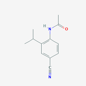 N-(4-Cyano-2-isopropylphenyl)acetamide chemical structure (CAS 51688-74-5)