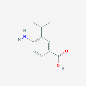 4-Amino-3-isopropylbenzoic acid chemical structure (CAS 51688-76-7)