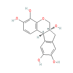(6aS,11bR)-6,6a,7,11b-Tetrahydroindeno[2,1-c]chromene-3,4,6a,9,10-pentaol chemical structure (CAS 517-28-2)