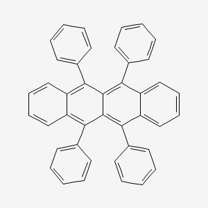 5,6,11,12-Tetraphenyltetracene chemical structure (CAS 517-51-1)