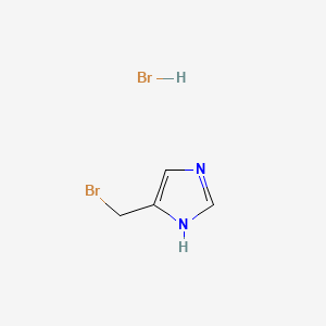 4-(Bromomethyl)-1H-imidazole hydrobromide chemical structure (CAS 51720-29-7)