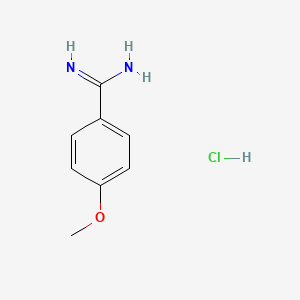 4-Methoxybenzimidamide hydrochloride chemical structure (CAS 51721-68-7)