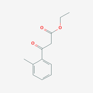Ethyl 3-oxo-3-(o-tolyl)propanoate chemical structure (CAS 51725-82-7)