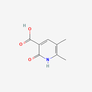5,6-Dimethyl-2-oxo-1,2-dihydropyridine-3-carboxylic acid chemical structure (CAS 51727-05-0)
