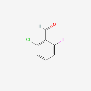 2-Chloro-6-iodobenzaldehyde chemical structure (CAS 51738-07-9)
