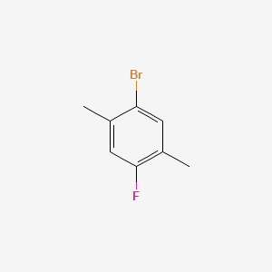 1-Bromo-4-fluoro-2,5-dimethylbenzene chemical structure (CAS 51760-04-4)