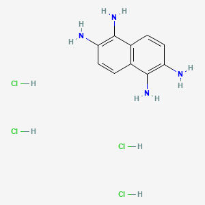 Naphthalene-1,2,5,6-tetraamine tetrahydrochloride chemical structure (CAS 51772-73-7)