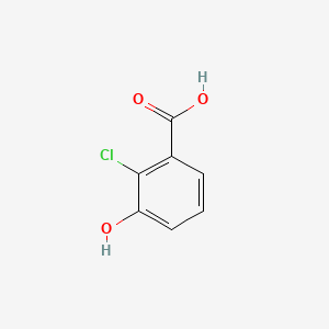 2-Chloro-3-hydroxybenzoic acid chemical structure (CAS 51786-10-8)
