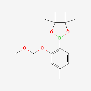 2-(2-(Methoxymethoxy)-4-methylphenyl)-4,4,5,5-tetramethyl-1,3,2-dioxaborolane chemical structure (CAS 517864-11-8)