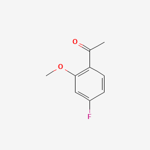 1-(4-Fluoro-2-methoxyphenyl)ethanone chemical structure (CAS 51788-80-8)