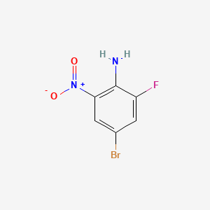 4-Bromo-2-fluoro-6-nitroaniline chemical structure (CAS 517920-70-6)