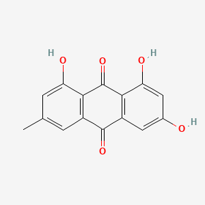 1,3,8-Trihydroxy-6-methylanthracene-9,10-dione chemical structure (CAS 518-82-1)
