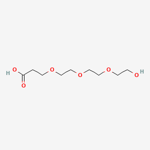3-(2-[2-(2-Hydroxyethoxy)ethoxy]ethoxy)propanoic acid chemical structure (CAS 518044-49-0)